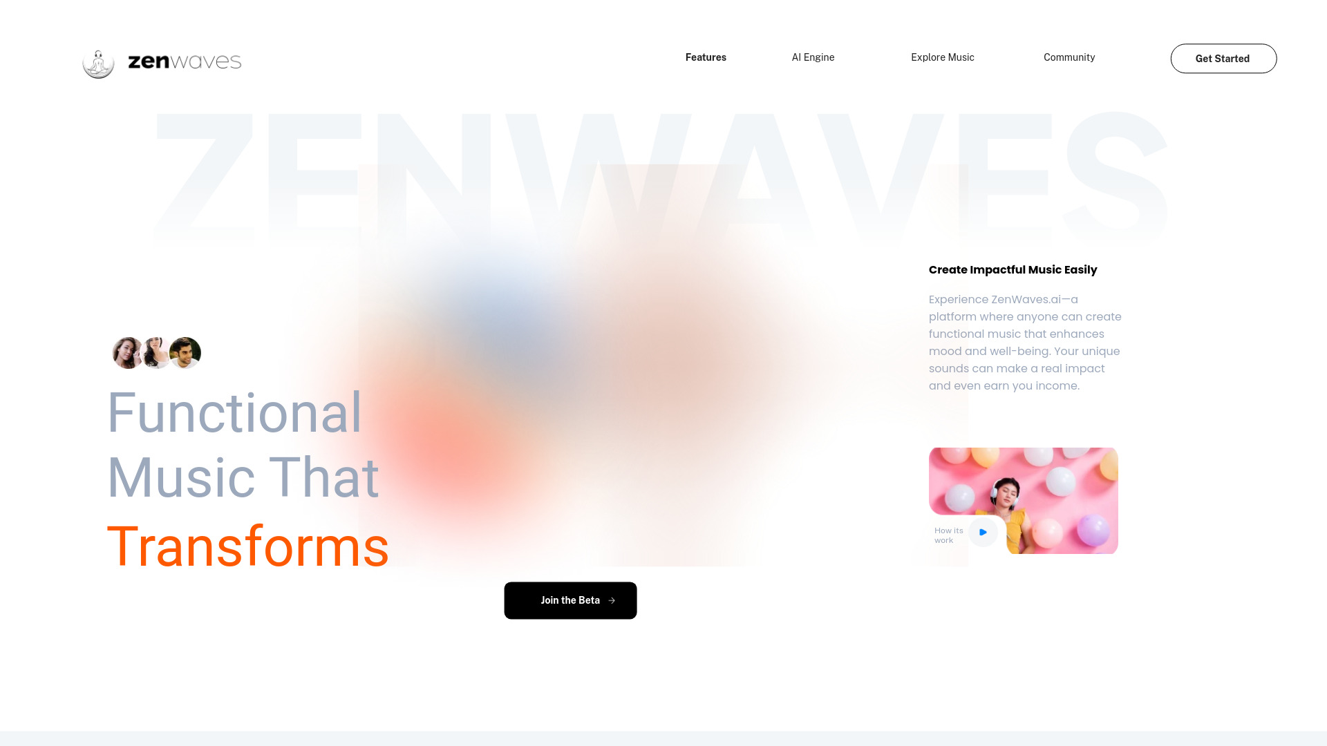 ZenWaves.ai网页截图,ZenWaves.ai网页快照