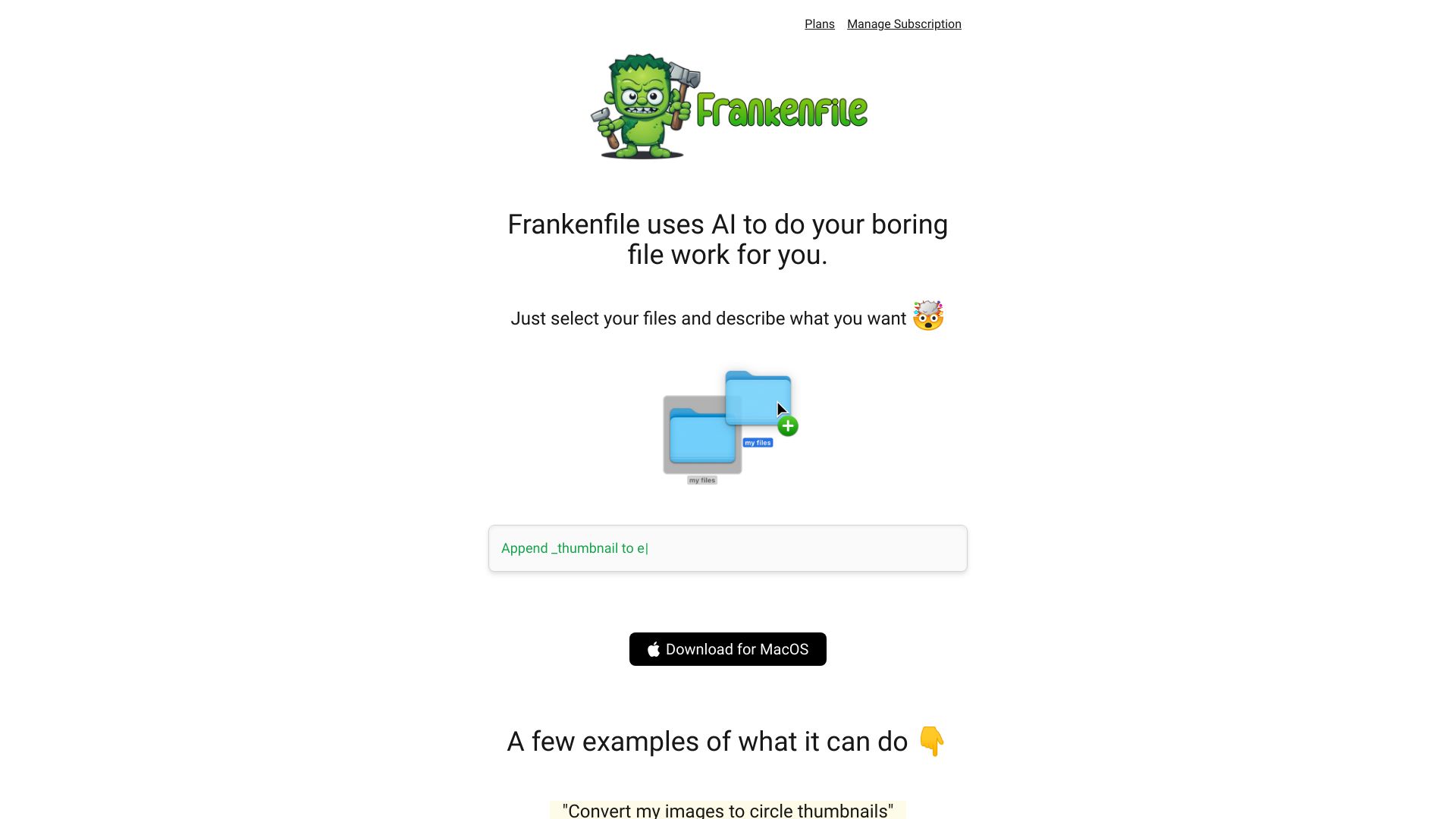 Frankenfile网页截图,Frankenfile网页快照
