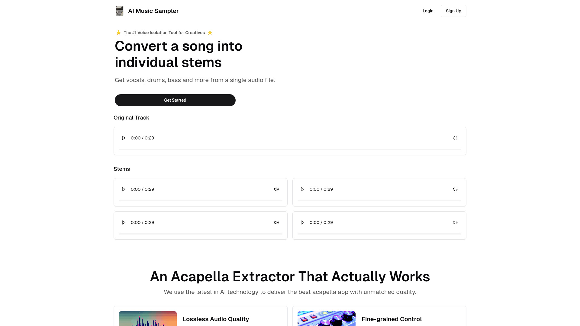 AI Music Sampler网页截图,AI Music Sampler网页快照
