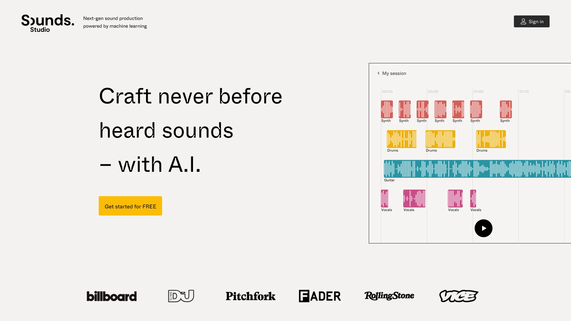 Sounds.Studio网页截图,Sounds.Studio网页快照