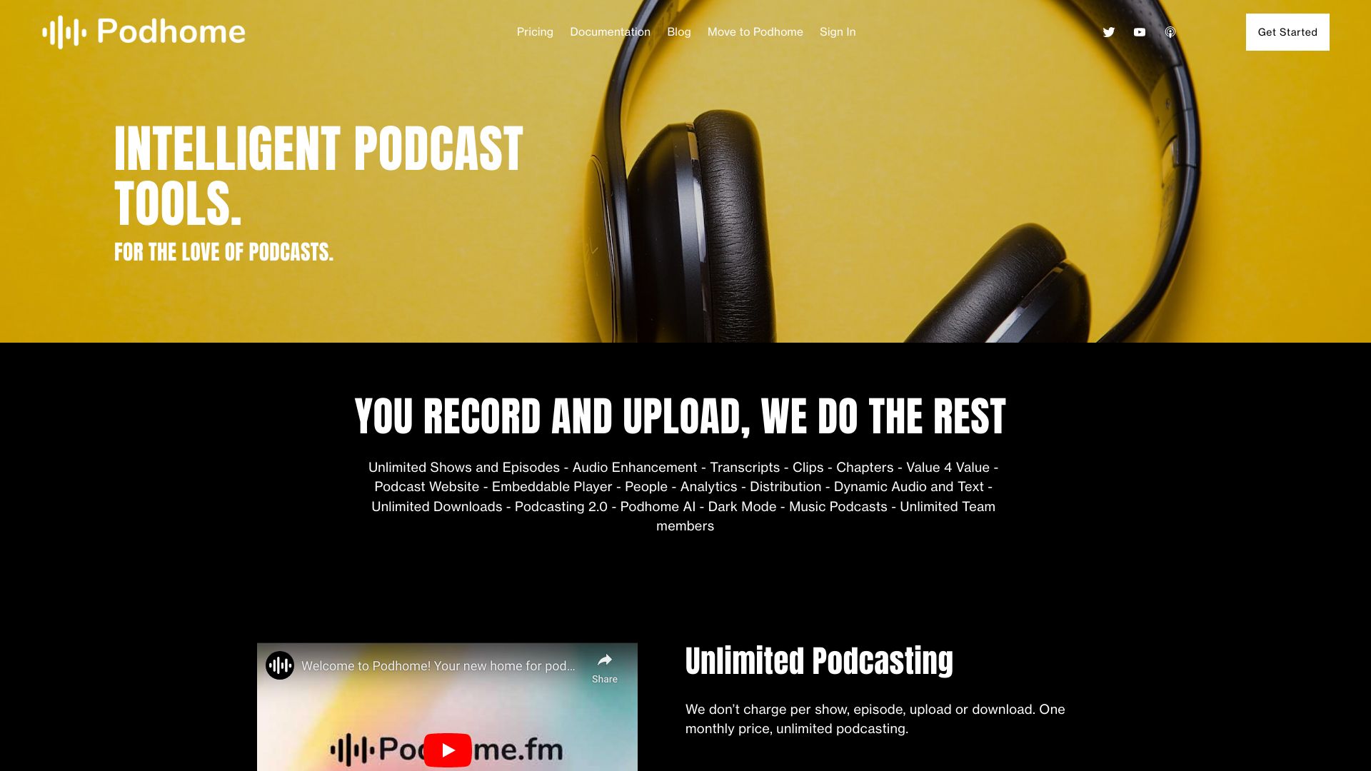 Podhome网页截图,Podhome网页快照