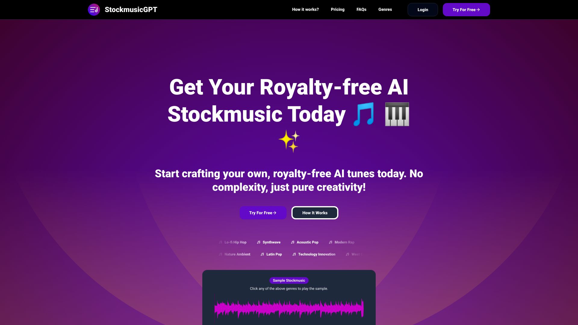StockmusicGPT网页截图,StockmusicGPT网页快照