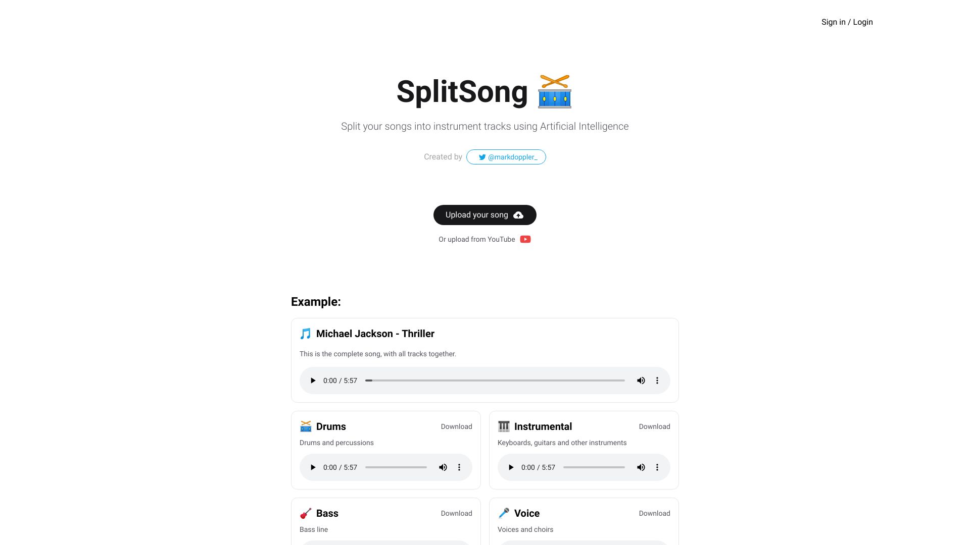 SplitSong.com网页截图,SplitSong.com网页快照