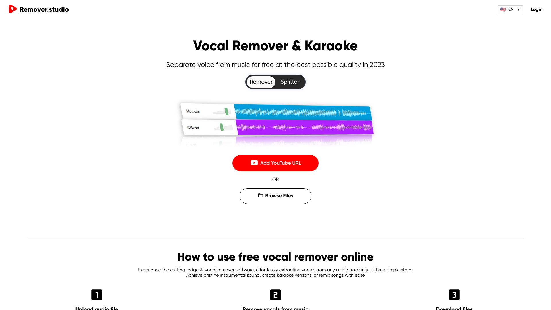 VocalRemover.co网页截图,VocalRemover.co网页快照