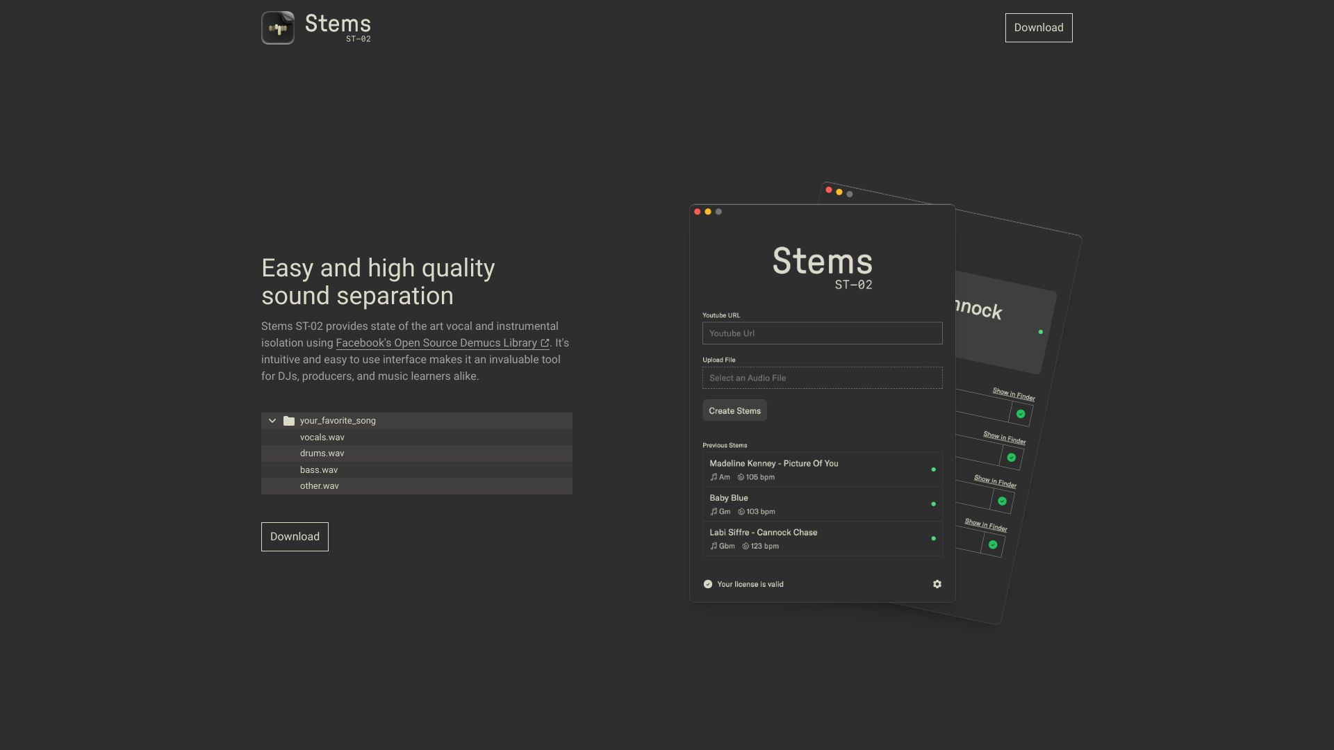 Stems ST-02网页截图,Stems ST-02网页快照