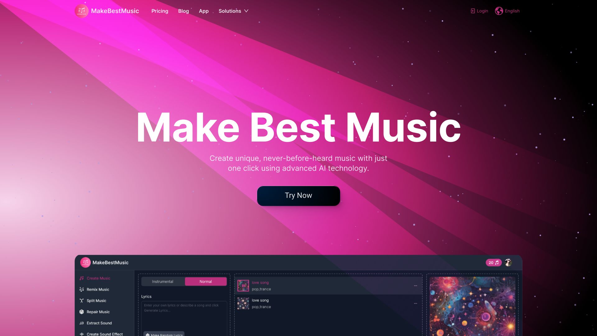 Make Best Music网页截图,Make Best Music网页快照