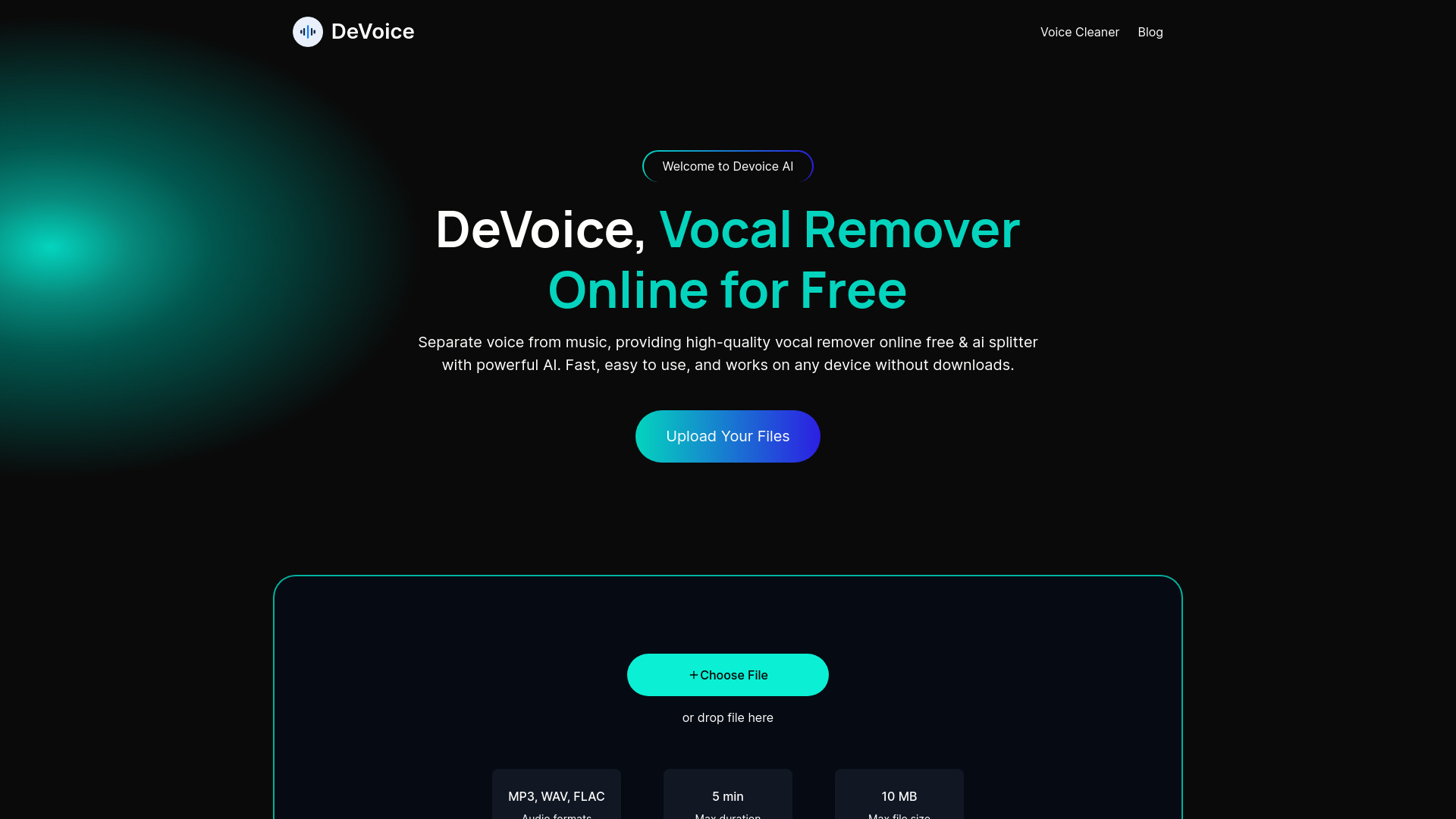 DeVoice网页截图,DeVoice网页快照