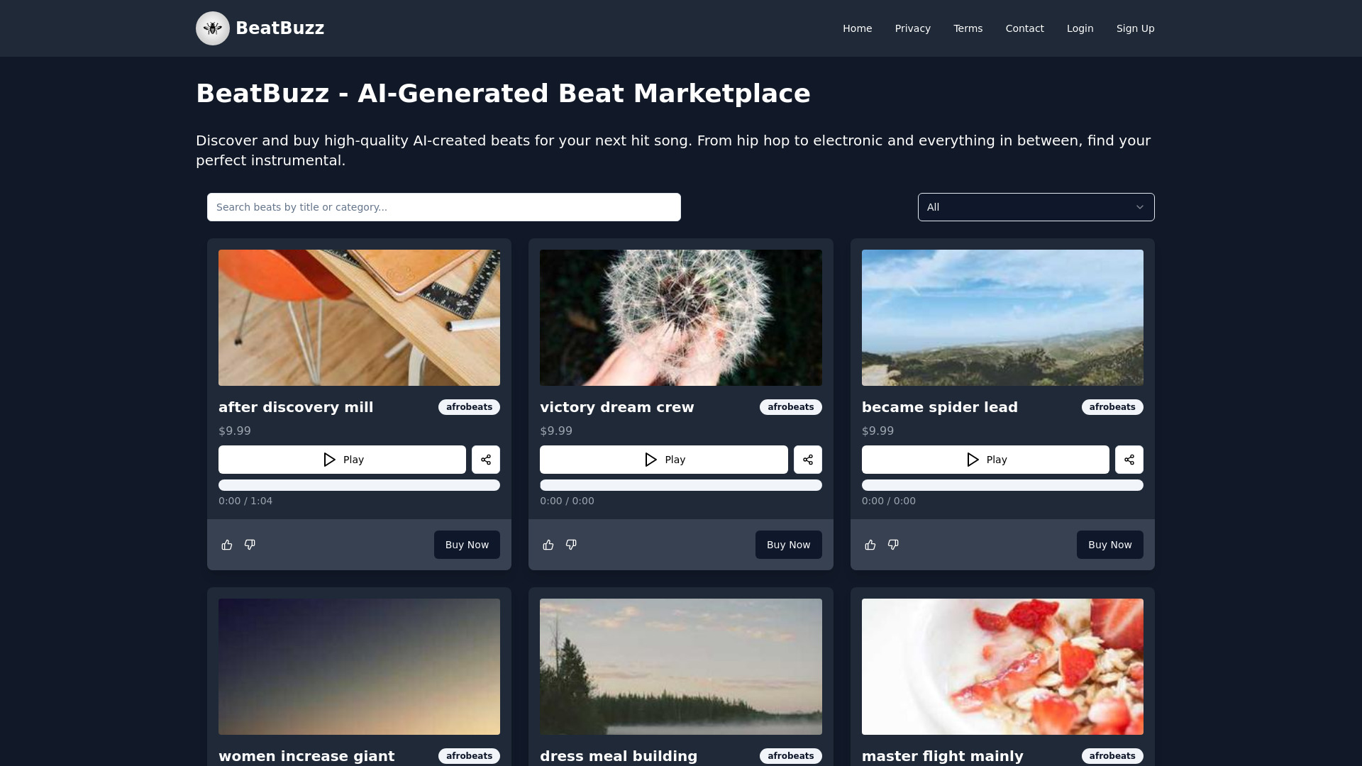 Beatbuzz网页截图,Beatbuzz网页快照
