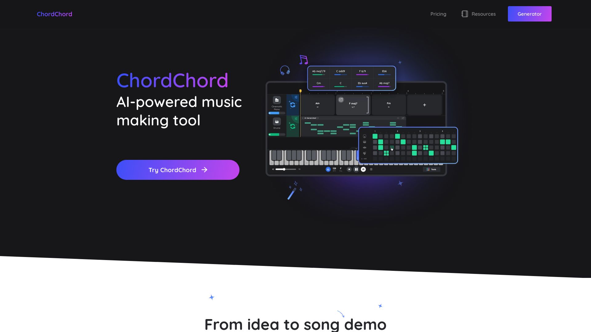 ChordChord网页截图,ChordChord网页快照