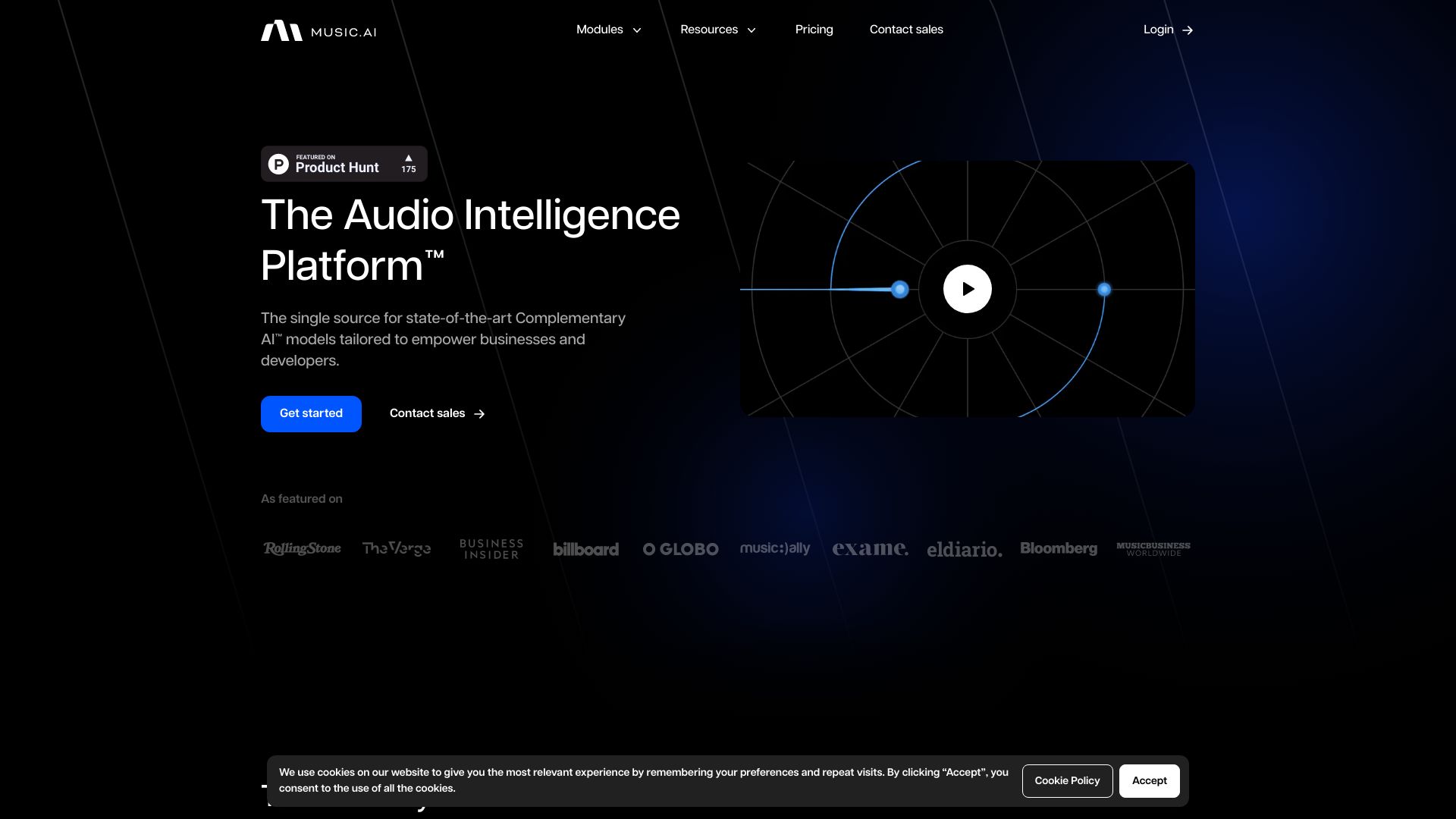 Music.AI网页截图,Music.AI网页快照