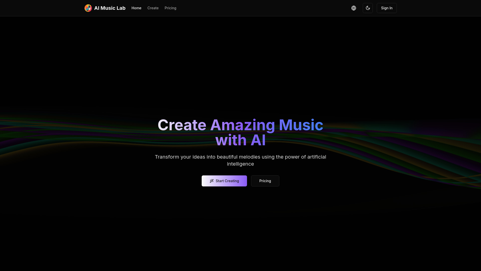AI Music (Free)网页截图,AI Music (Free)网页快照
