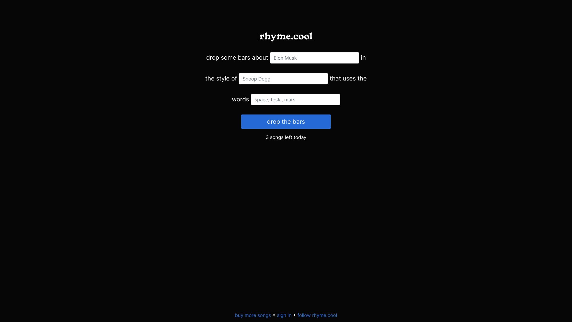 rhyme.cool网页截图,rhyme.cool网页快照