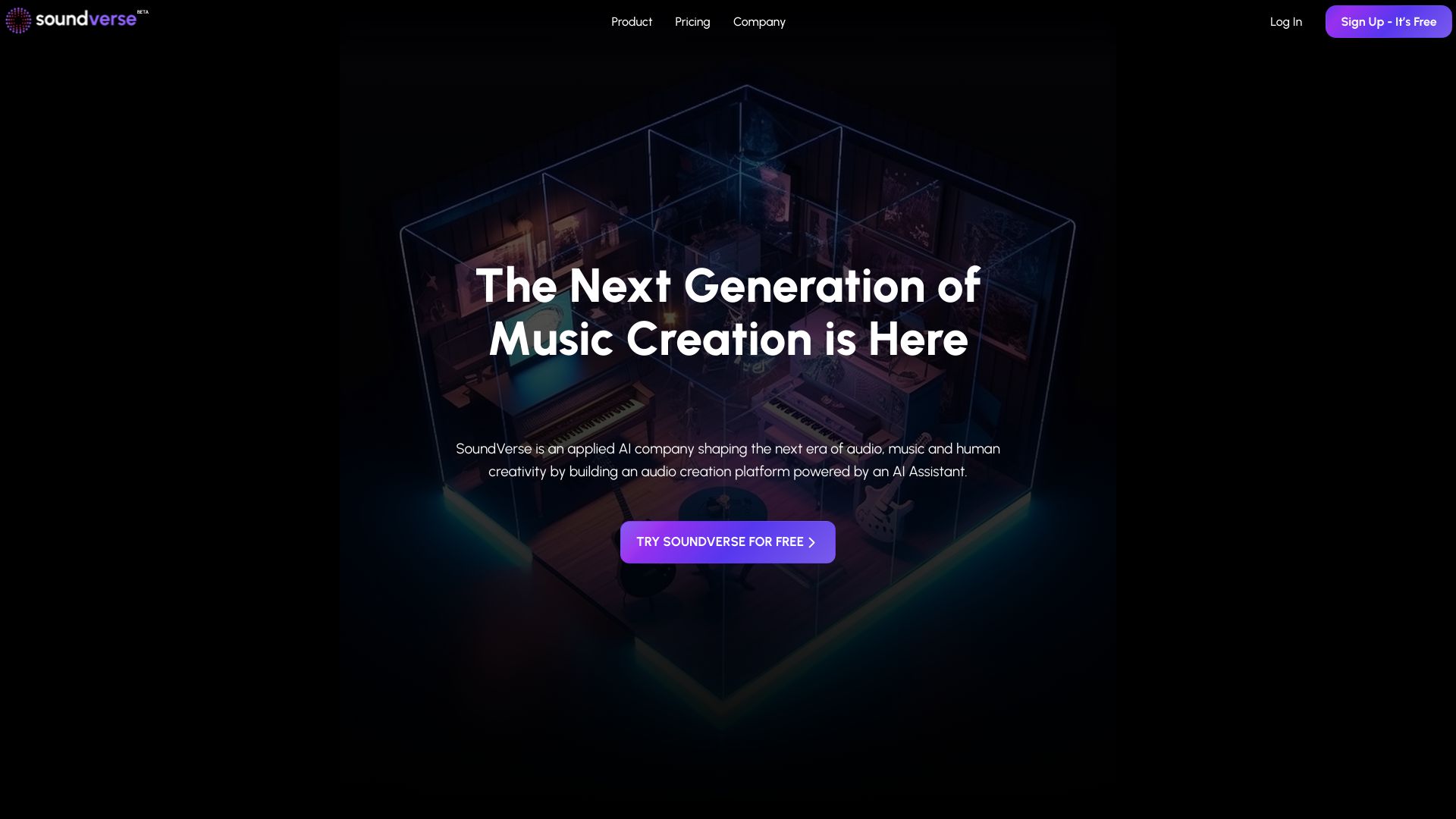 SoundVerse AI网页截图,SoundVerse AI网页快照