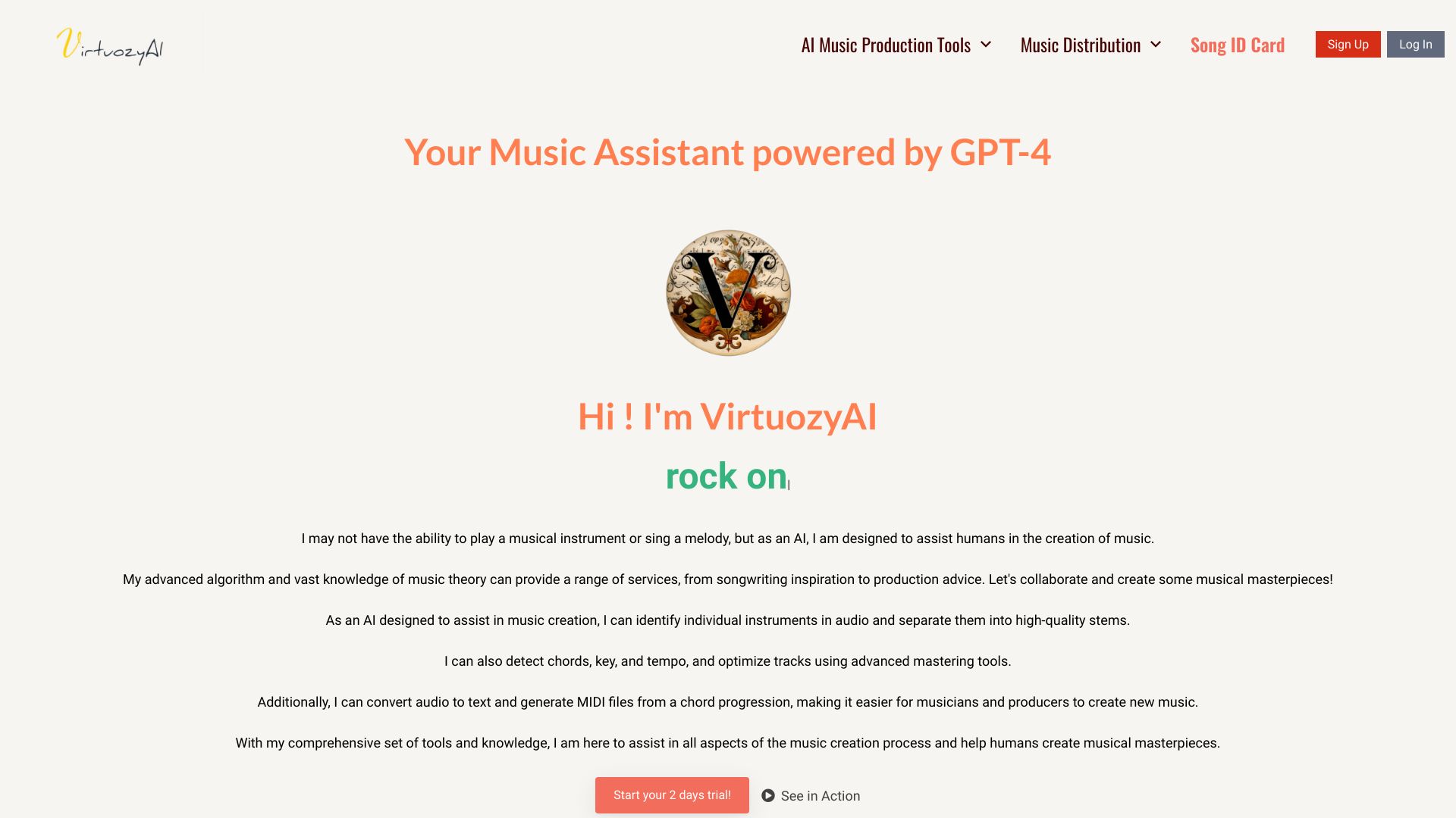 VirtuozyAI网页截图,VirtuozyAI网页快照