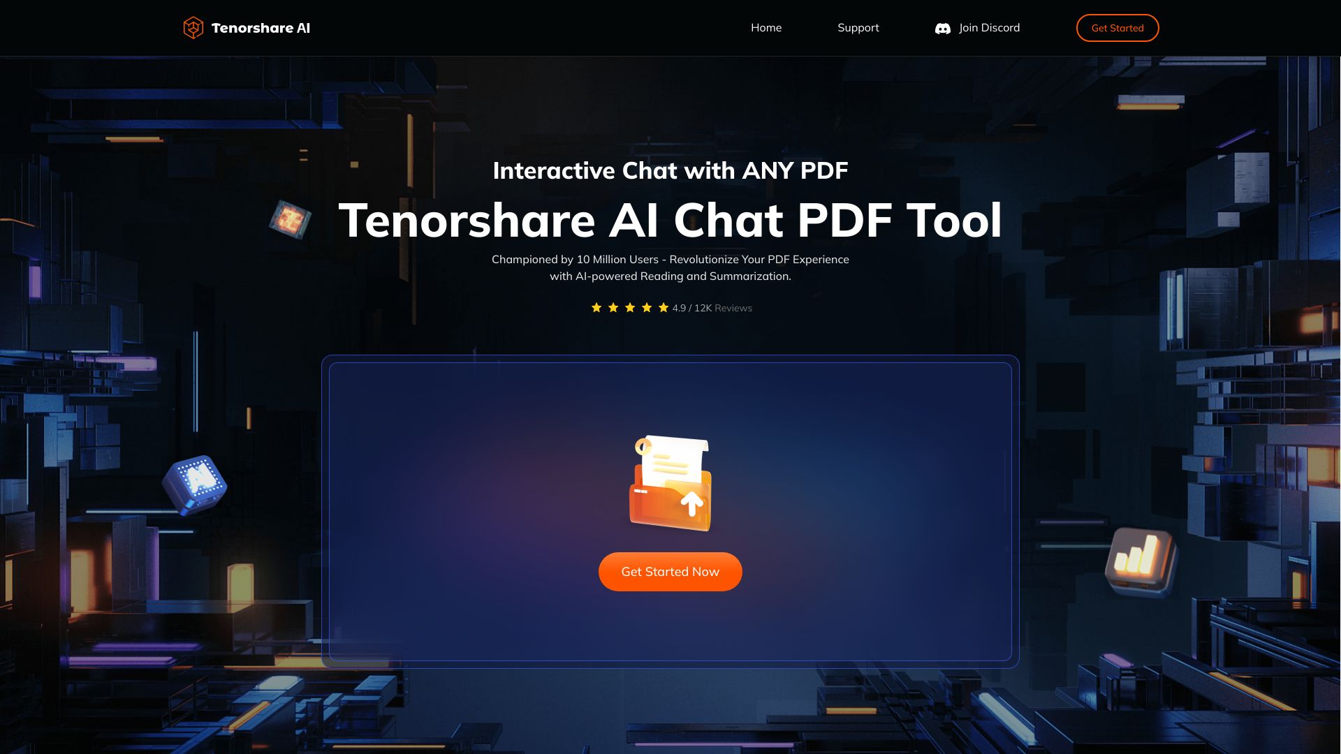 Tenorshare AI Chat PDF Tool网页截图,Tenorshare AI Chat PDF Tool网页快照