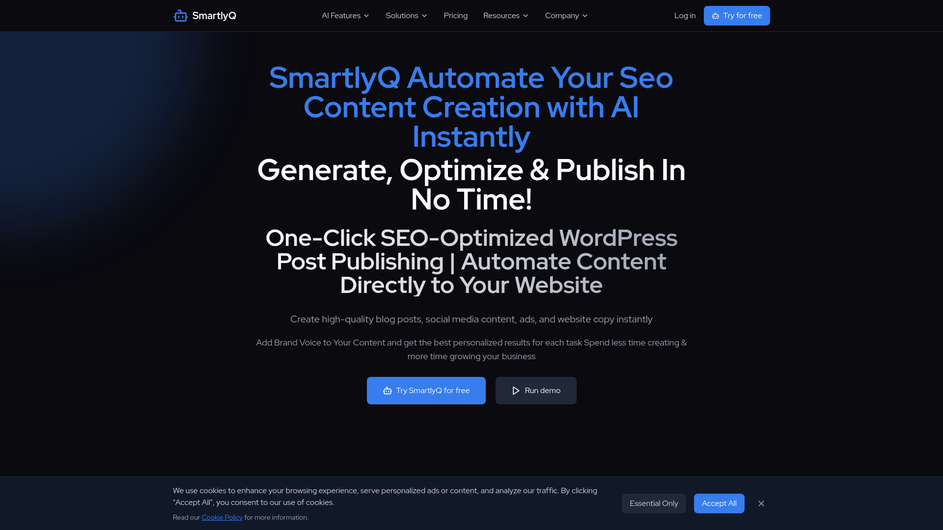SmartlyQ网页截图,SmartlyQ网页快照