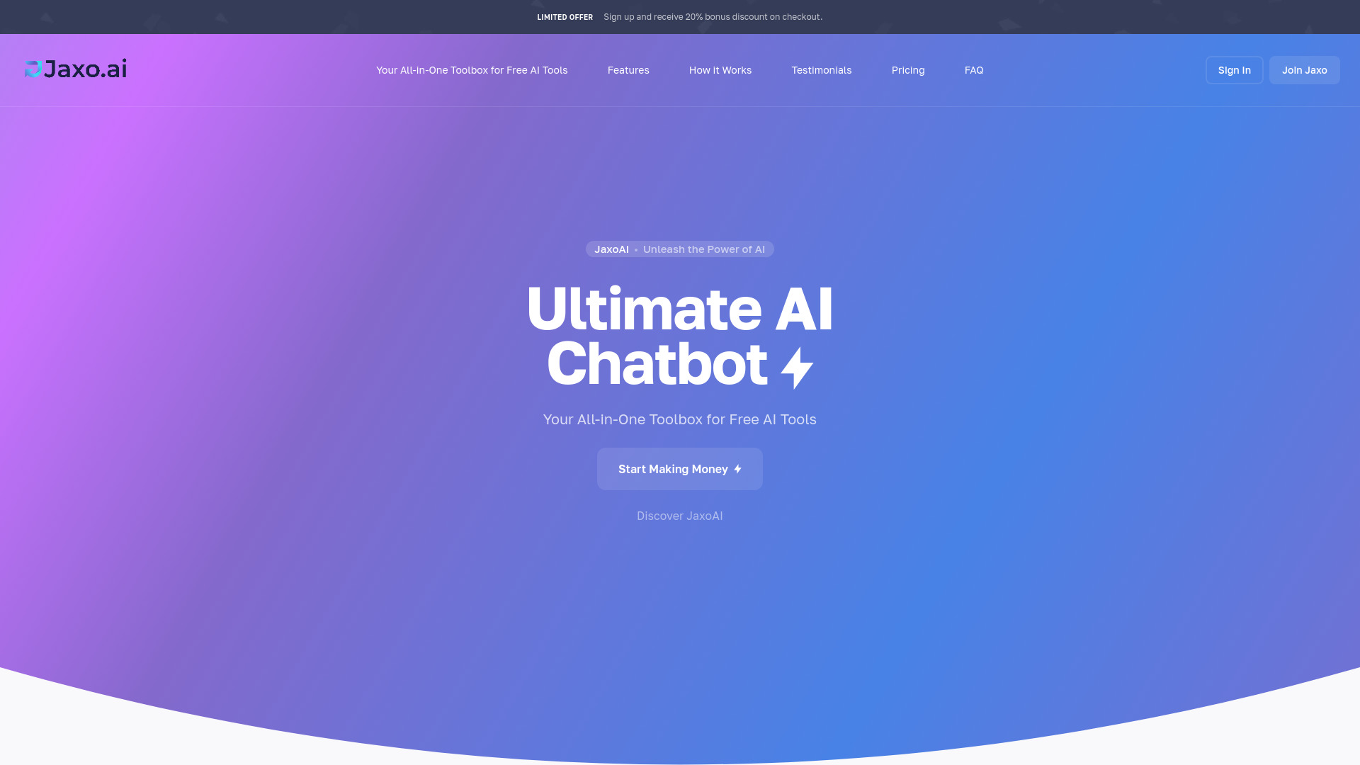 Jaxo AI网页截图,Jaxo AI网页快照
