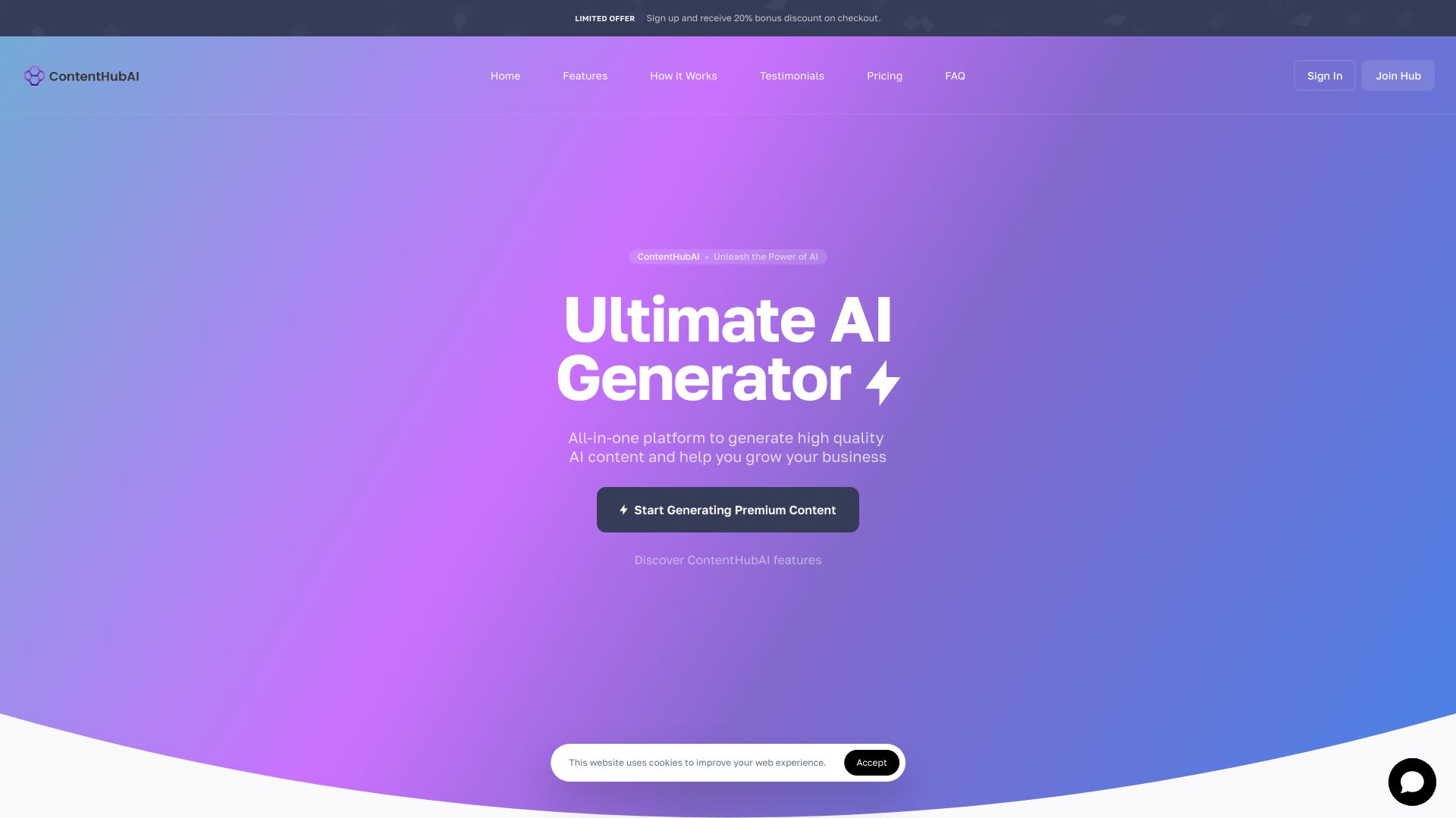 ContentHubAI.com网页截图,ContentHubAI.com网页快照