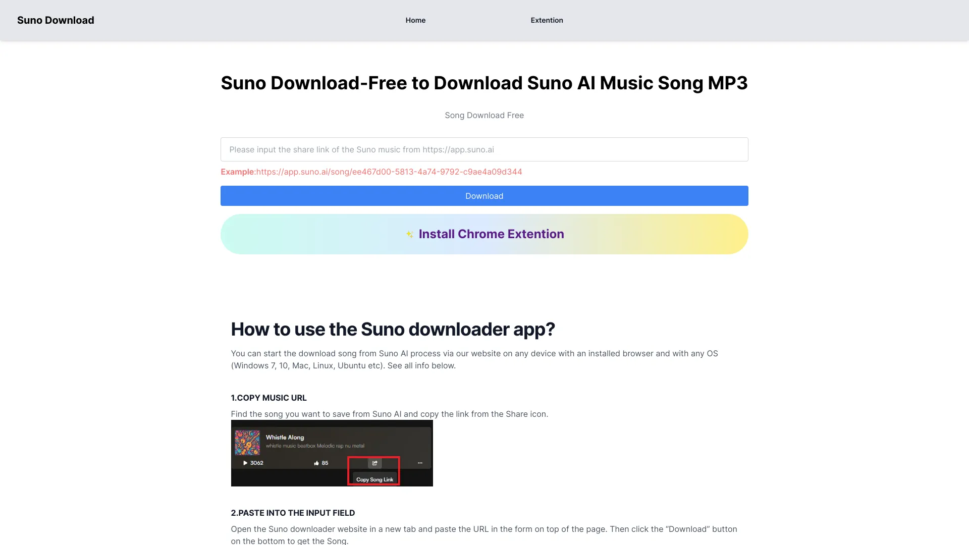 Suno Download网页截图,Suno Download网页快照