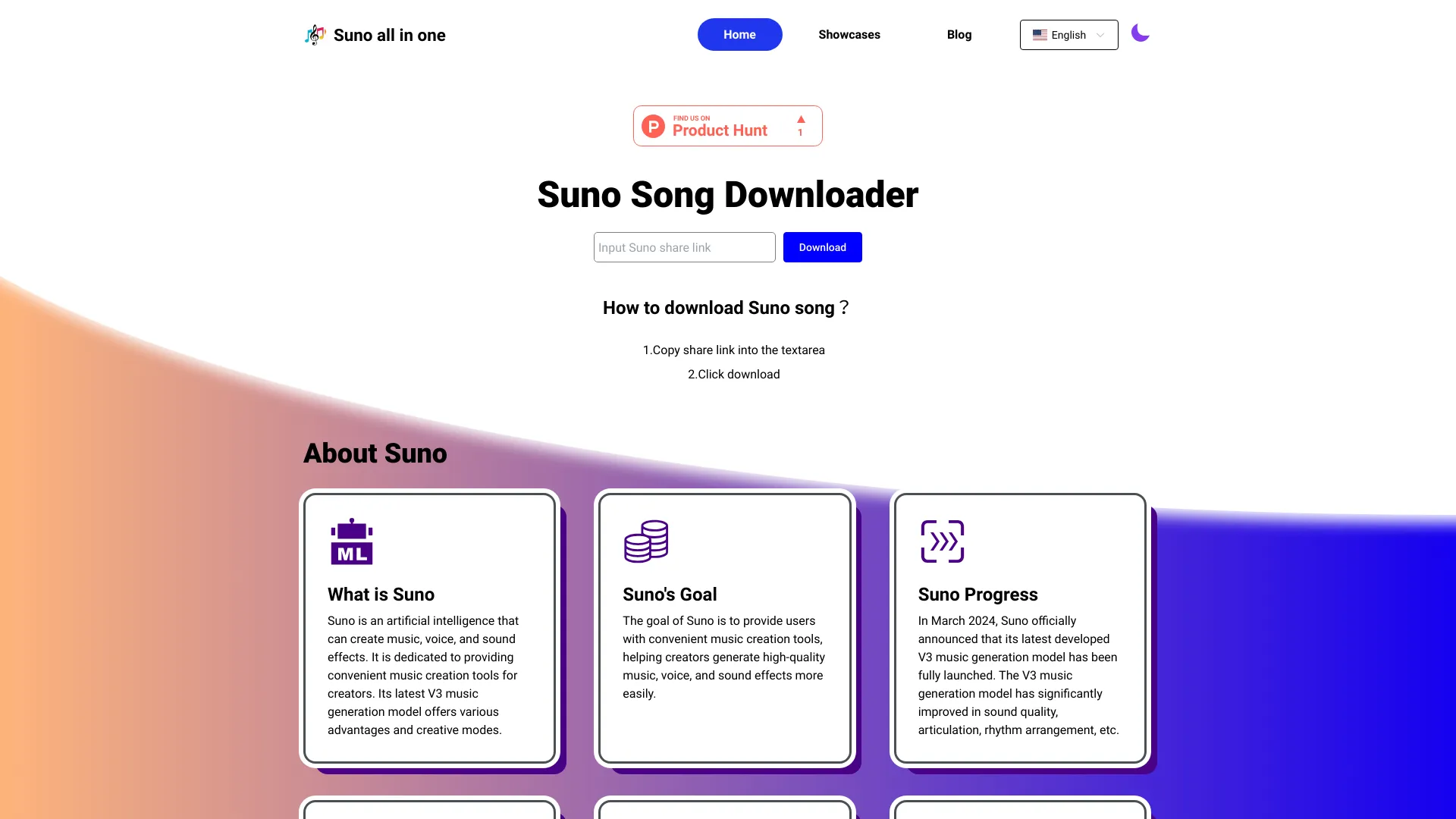 Suno all in one网页截图,Suno all in one网页快照
