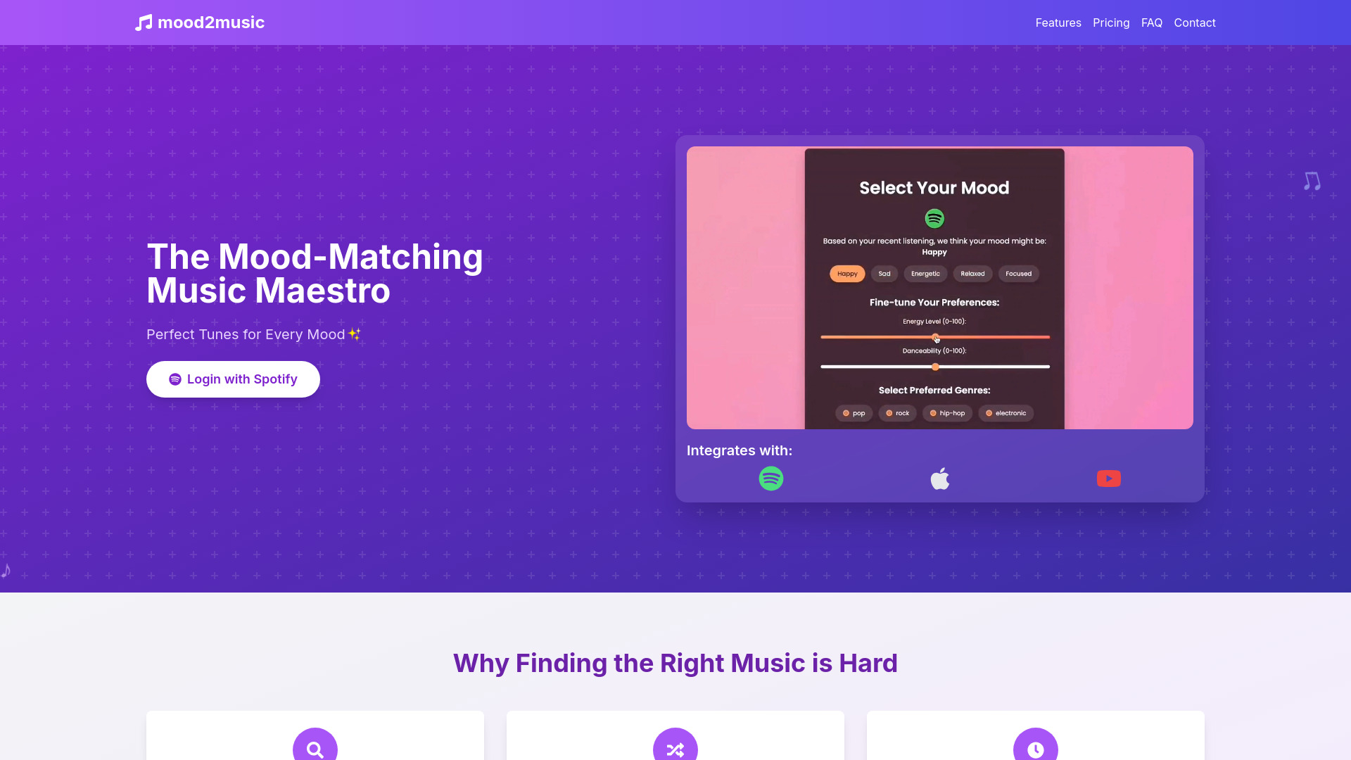 mood2music网页截图,mood2music网页快照