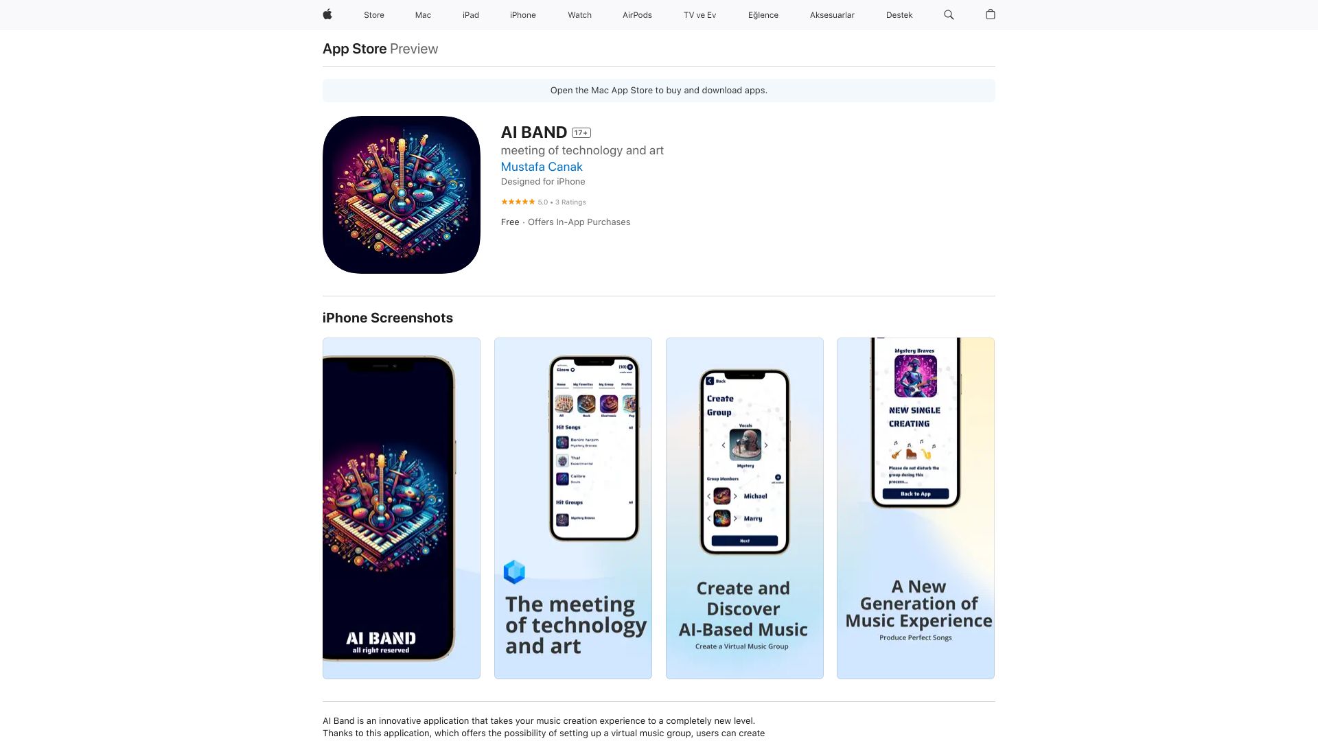 AI BAND网页截图,AI BAND网页快照