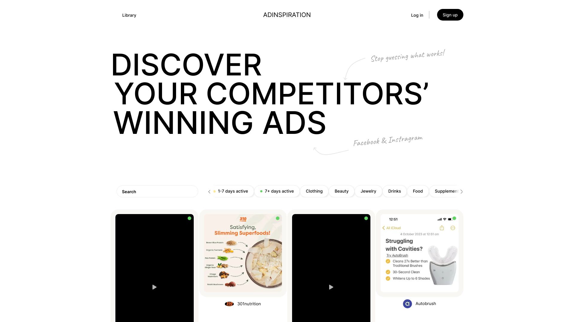 Adinspiration网页截图,Adinspiration网页快照