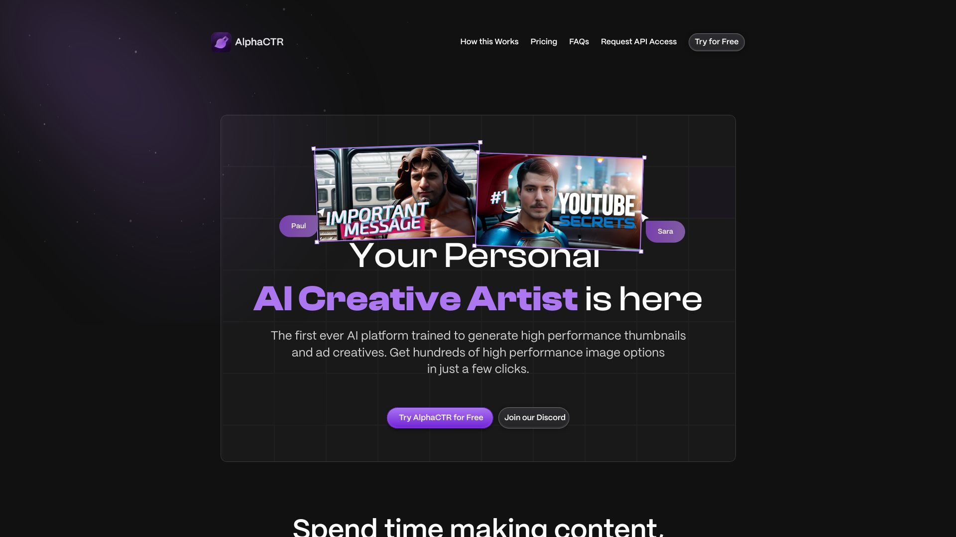 AlphaCTR网页截图,AlphaCTR网页快照