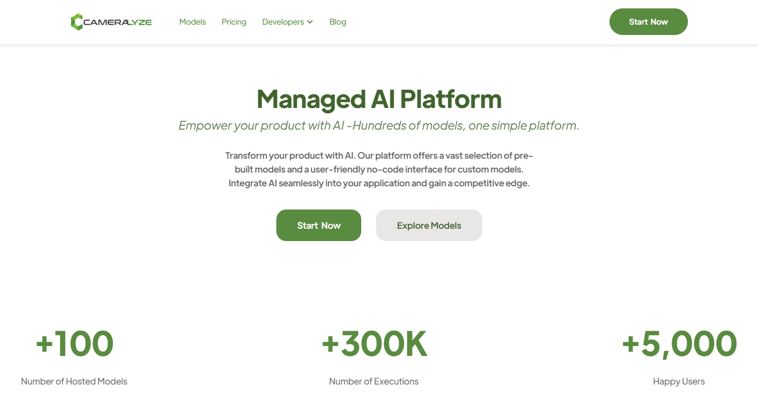 Cameralyze – No-Code AI Studio网页截图,Cameralyze – No-Code AI Studio网页快照
