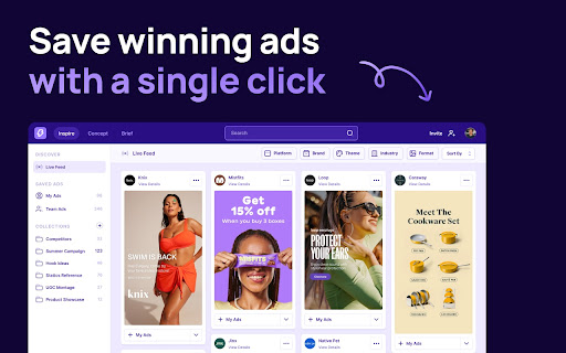 MagicBrief – Save Facebook & TikTok ads网页截图,MagicBrief – Save Facebook & TikTok ads网页快照