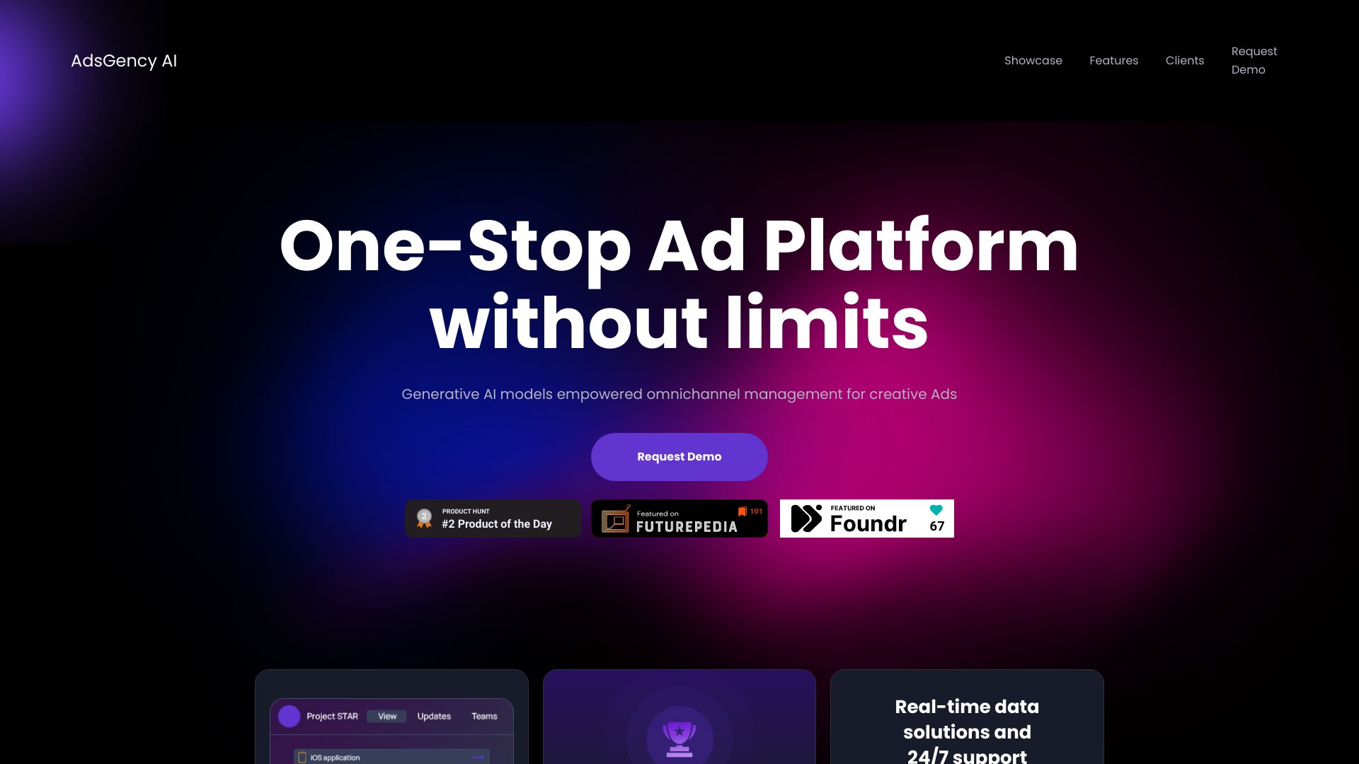 AdsGency AI MVP网页截图,AdsGency AI MVP网页快照