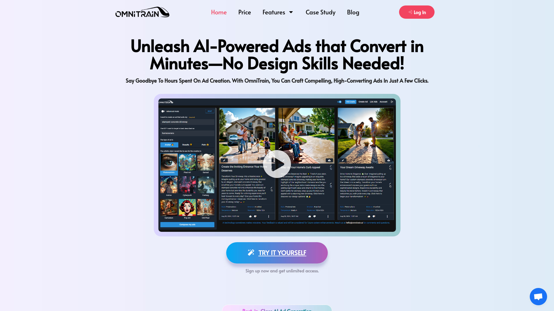 Omnitrain.ai网页截图,Omnitrain.ai网页快照