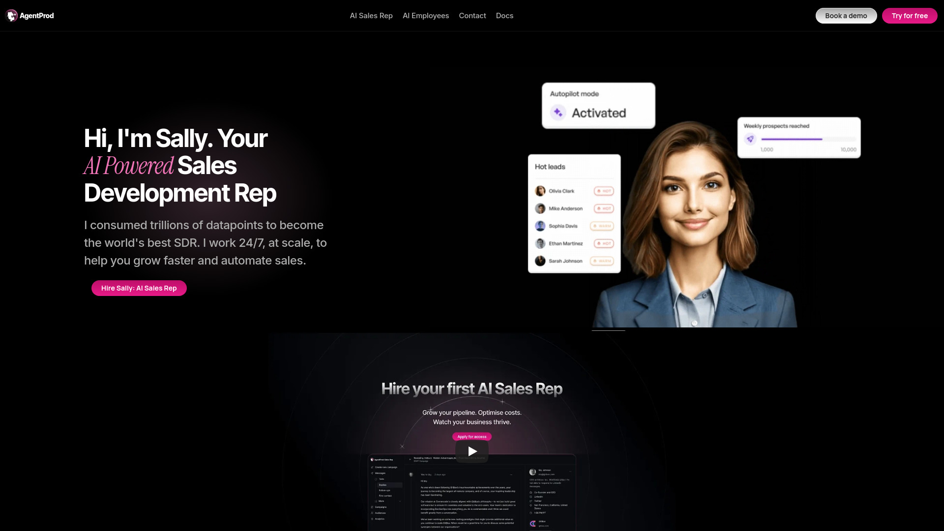 AgentProd网页截图,AgentProd网页快照