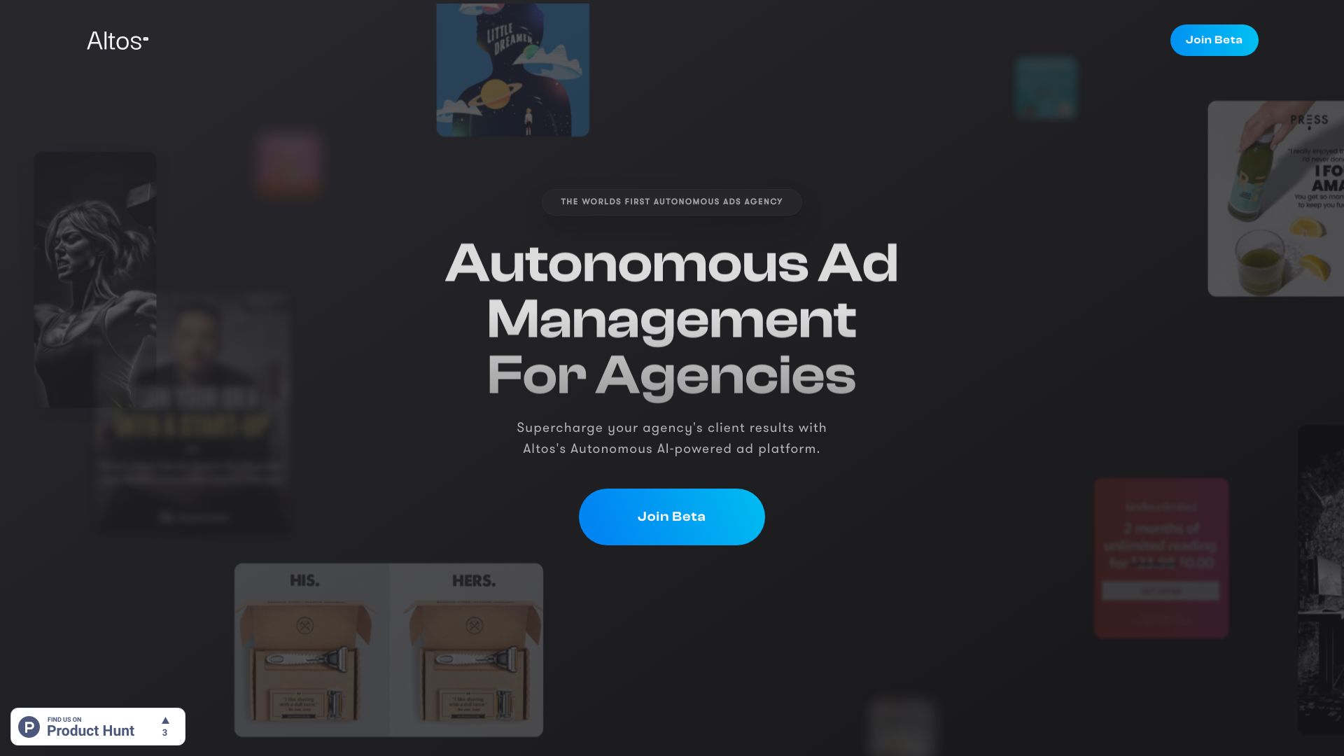 Altos AI – Autonomous Advertising网页截图,Altos AI – Autonomous Advertising网页快照