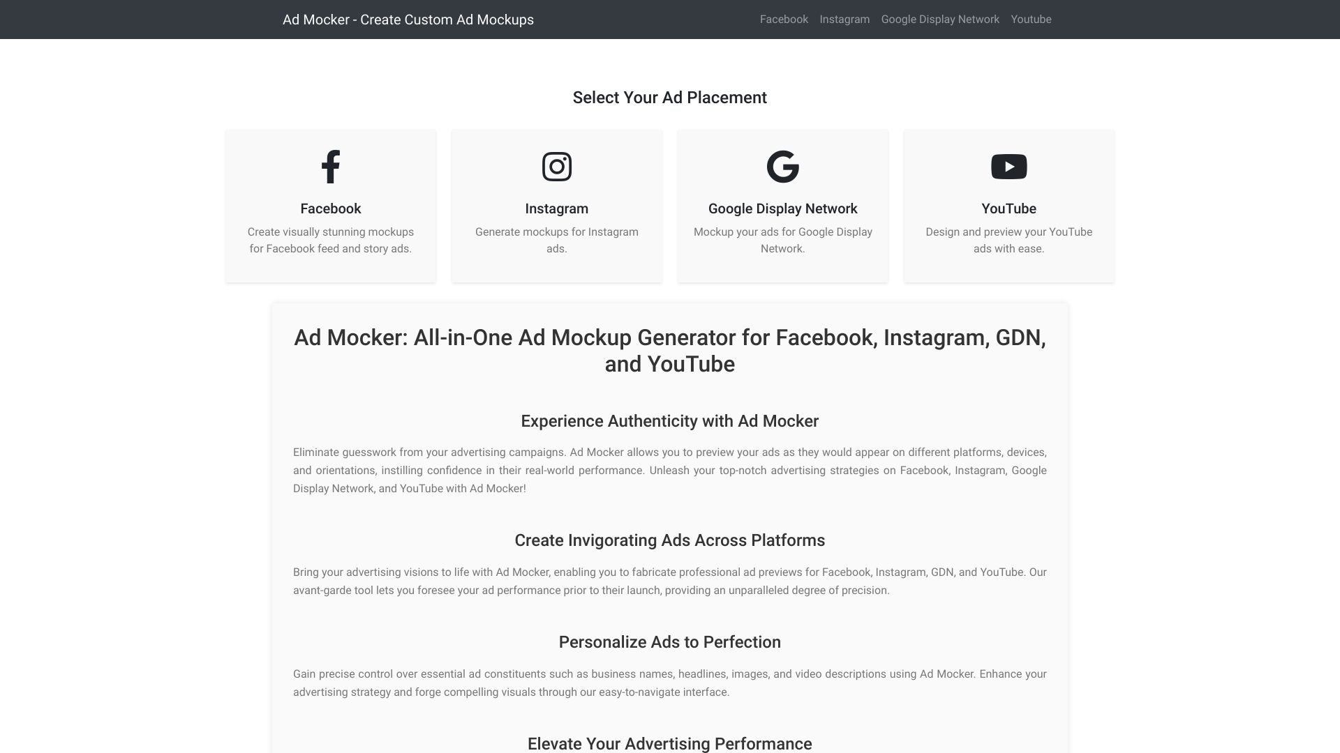 Ad Mocker网页截图,Ad Mocker网页快照