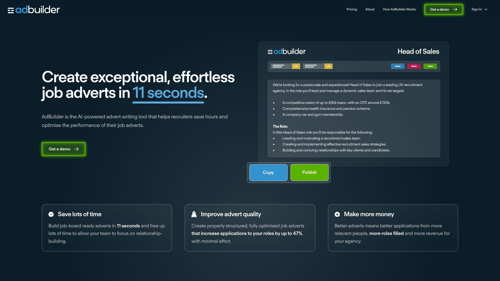AdBuilder AI网页截图,AdBuilder AI网页快照