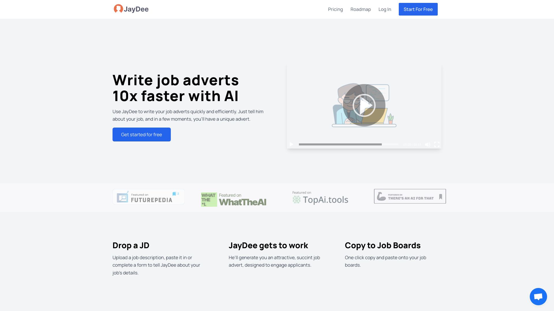 JayDee AI网页截图,JayDee AI网页快照