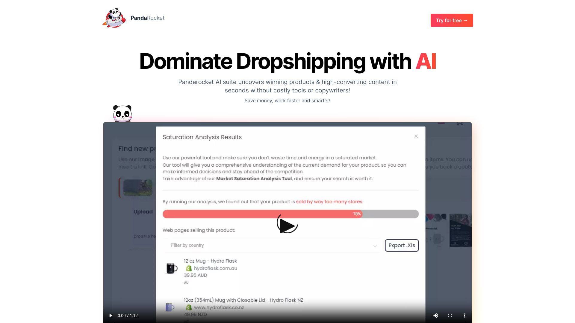 Pandarocket AI Suite网页截图,Pandarocket AI Suite网页快照