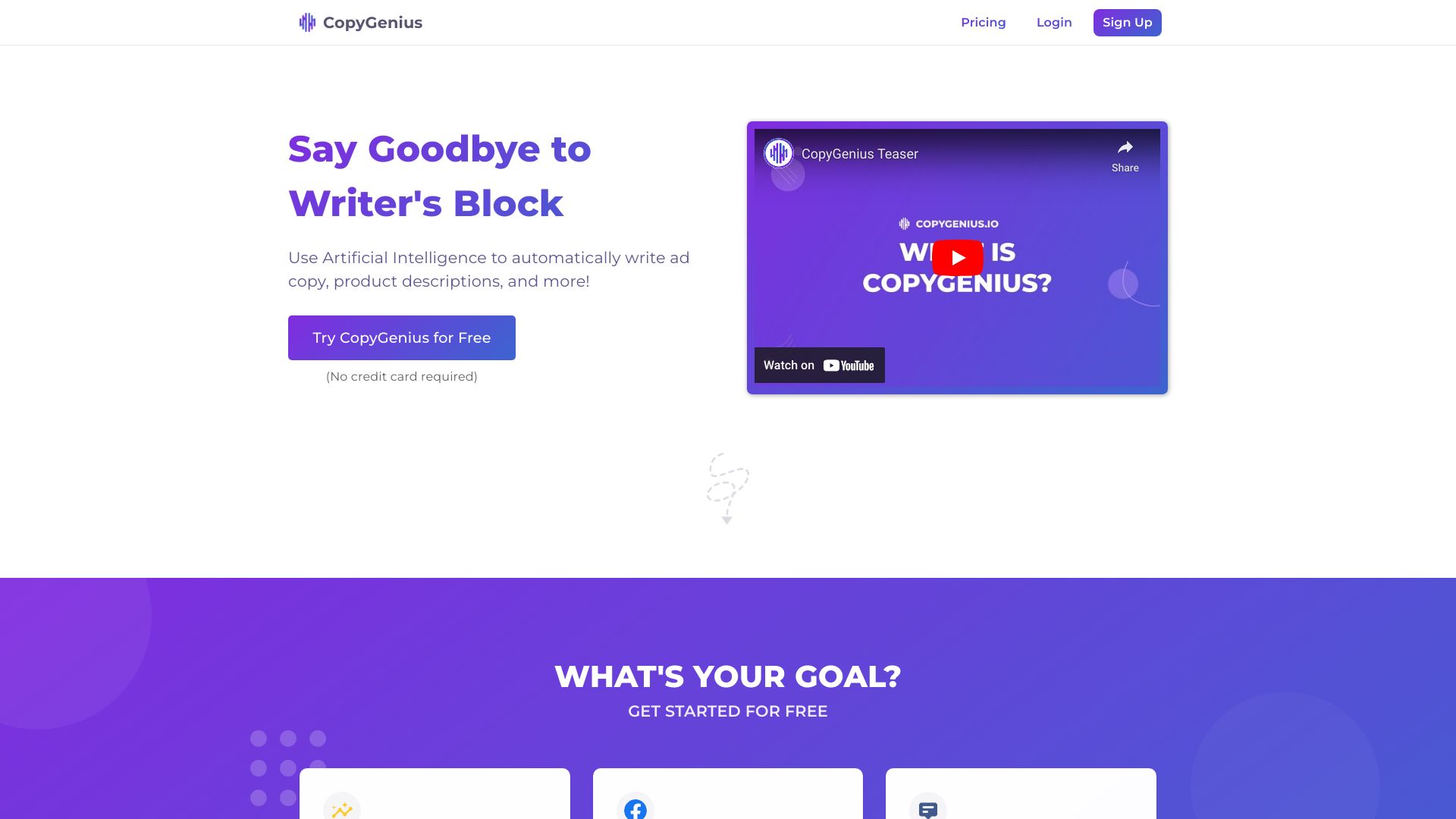 CopyGenius网页截图,CopyGenius网页快照