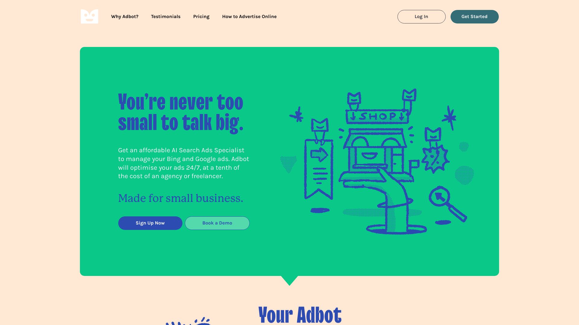 Adbot – Your Search Ads Specialist网页截图,Adbot – Your Search Ads Specialist网页快照