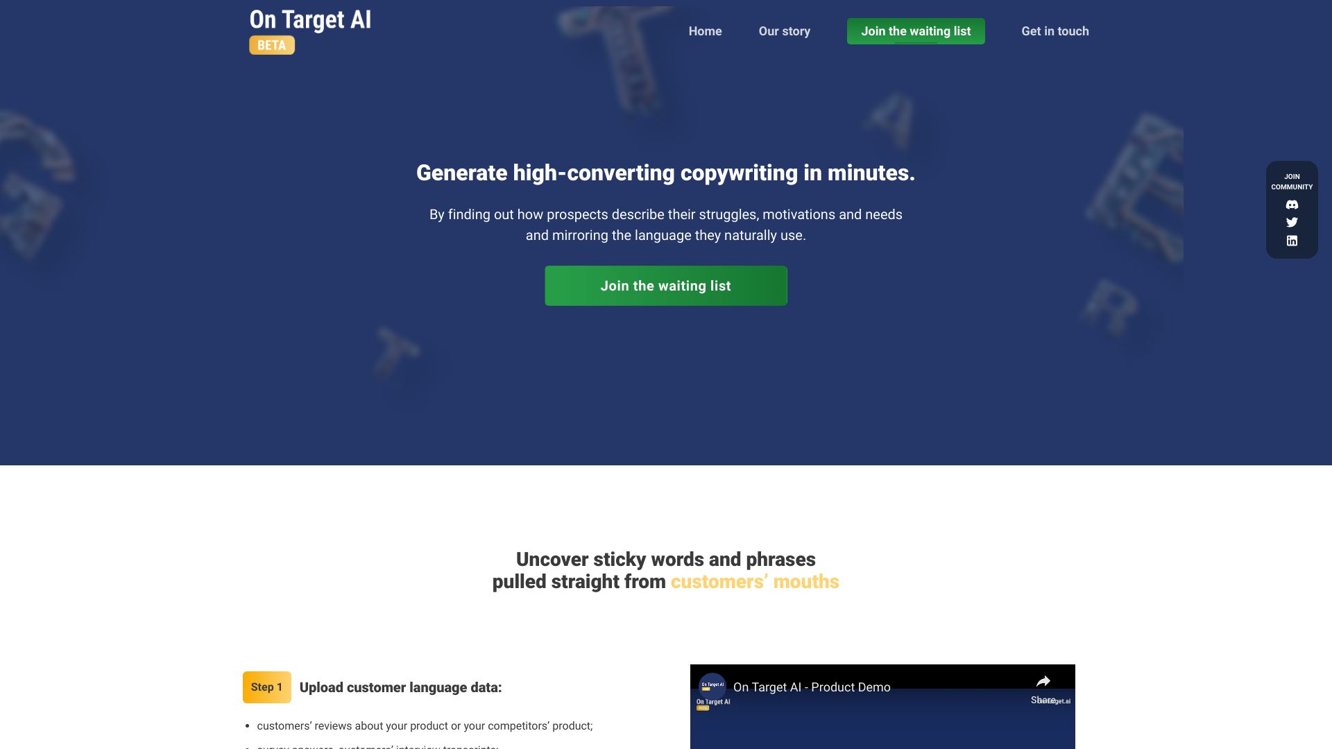 On Target AI网页截图,On Target AI网页快照