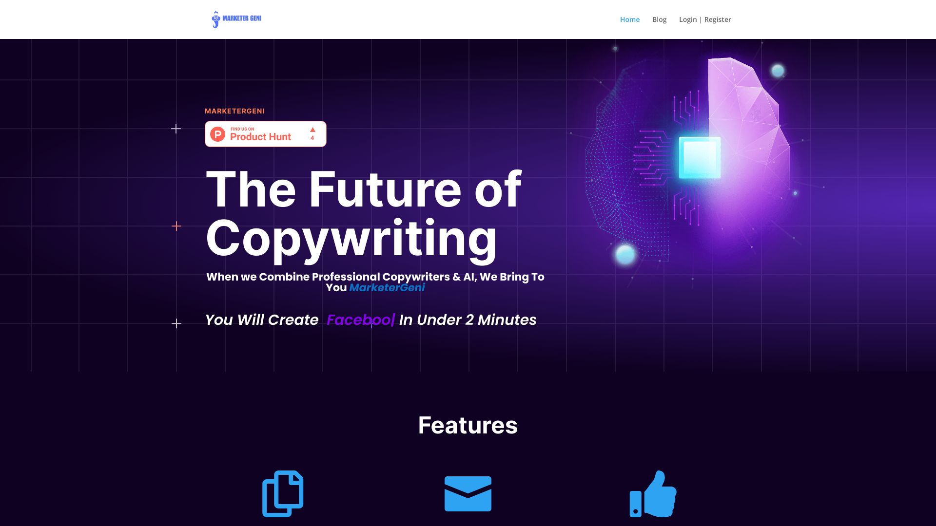 Marketer Geni网页截图,Marketer Geni网页快照