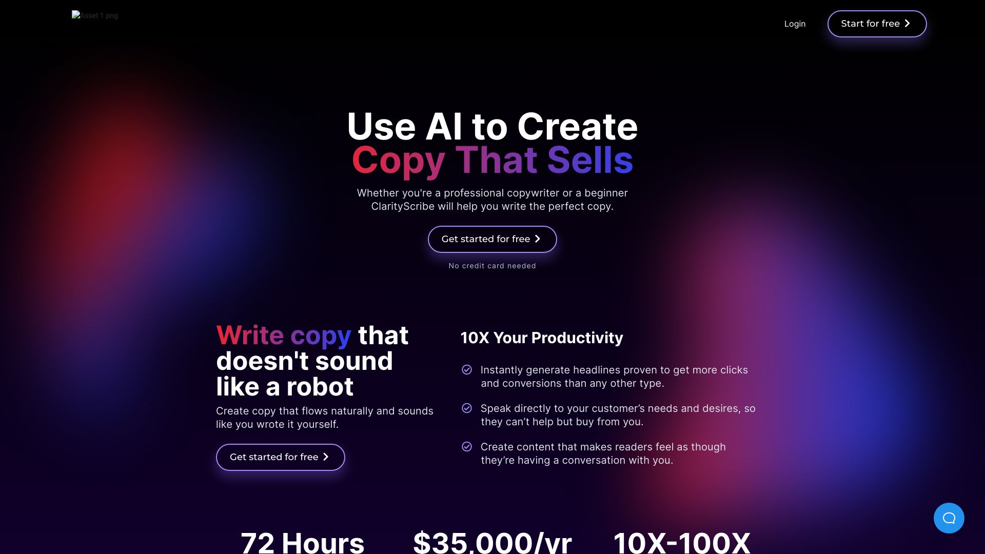 ClarityScribe AI网页截图,ClarityScribe AI网页快照