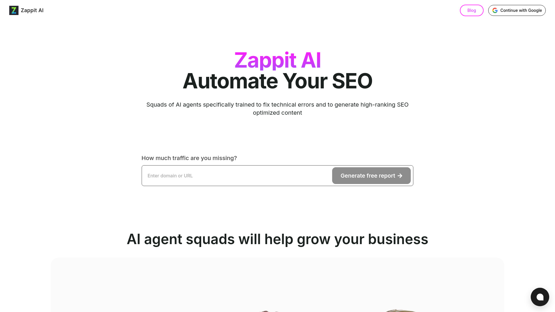 Zappit AI网页截图,Zappit AI网页快照