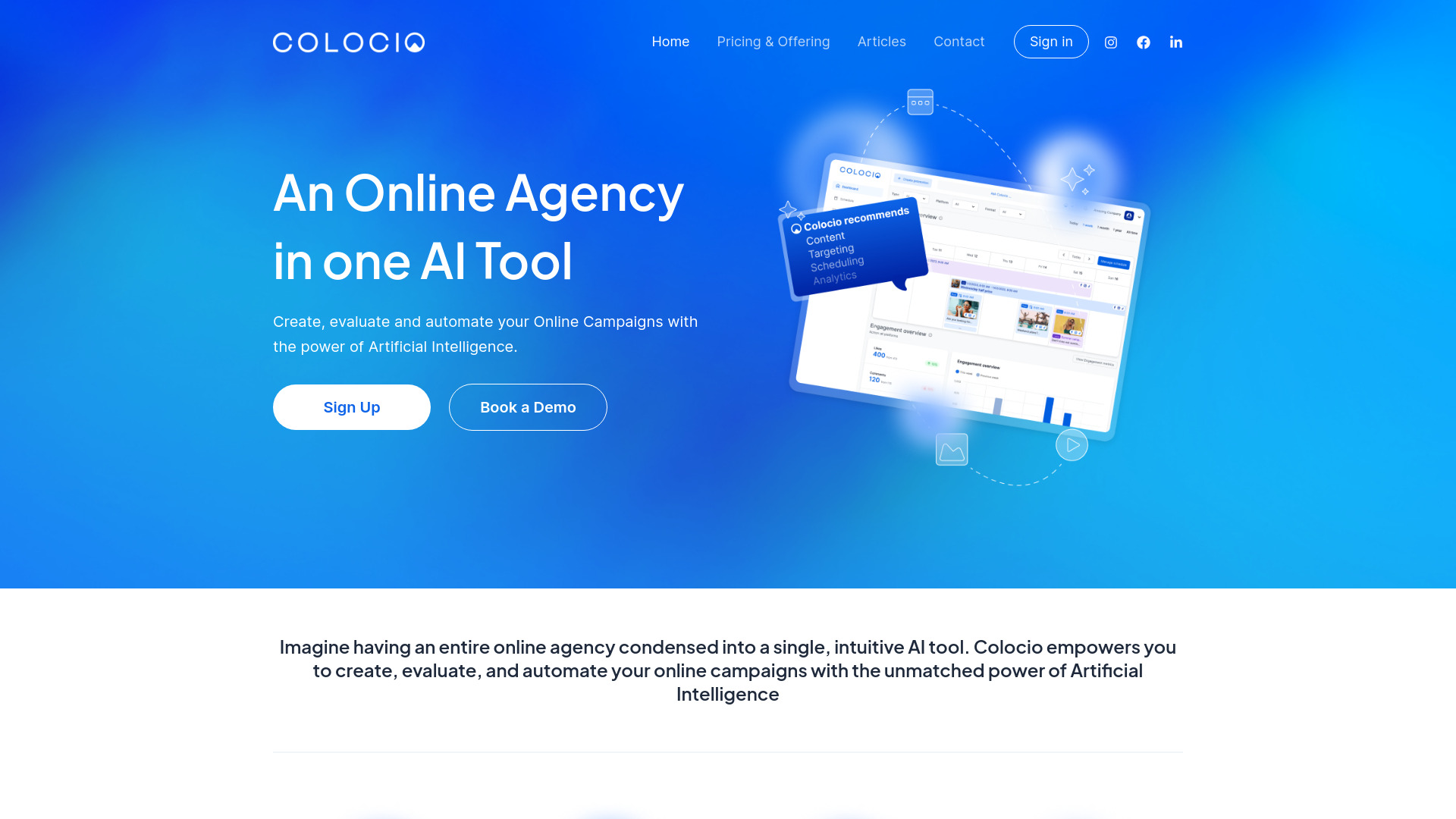 Colocio Ai网页截图,Colocio Ai网页快照