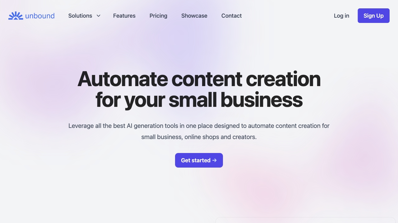 Unbound网页截图,Unbound网页快照