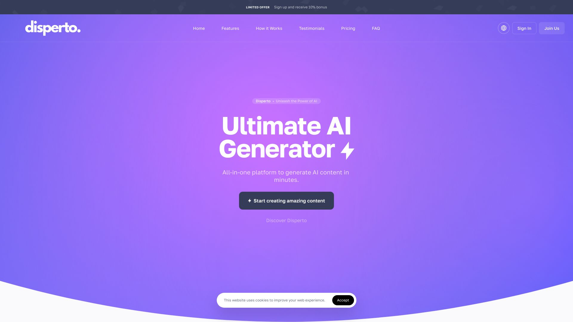 Disperto网页截图,Disperto网页快照