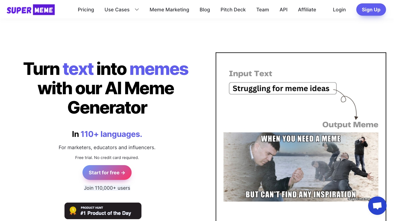 Supermeme.ai网页截图,Supermeme.ai网页快照
