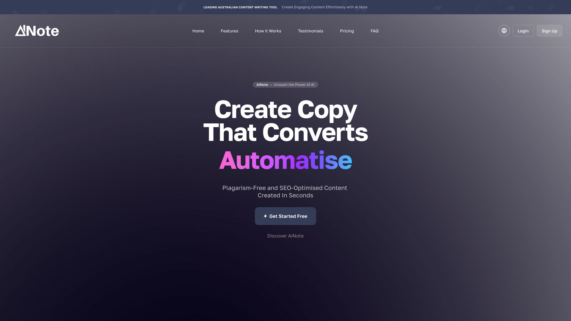 Ai Note – Ai Writing Tool网页截图,Ai Note – Ai Writing Tool网页快照