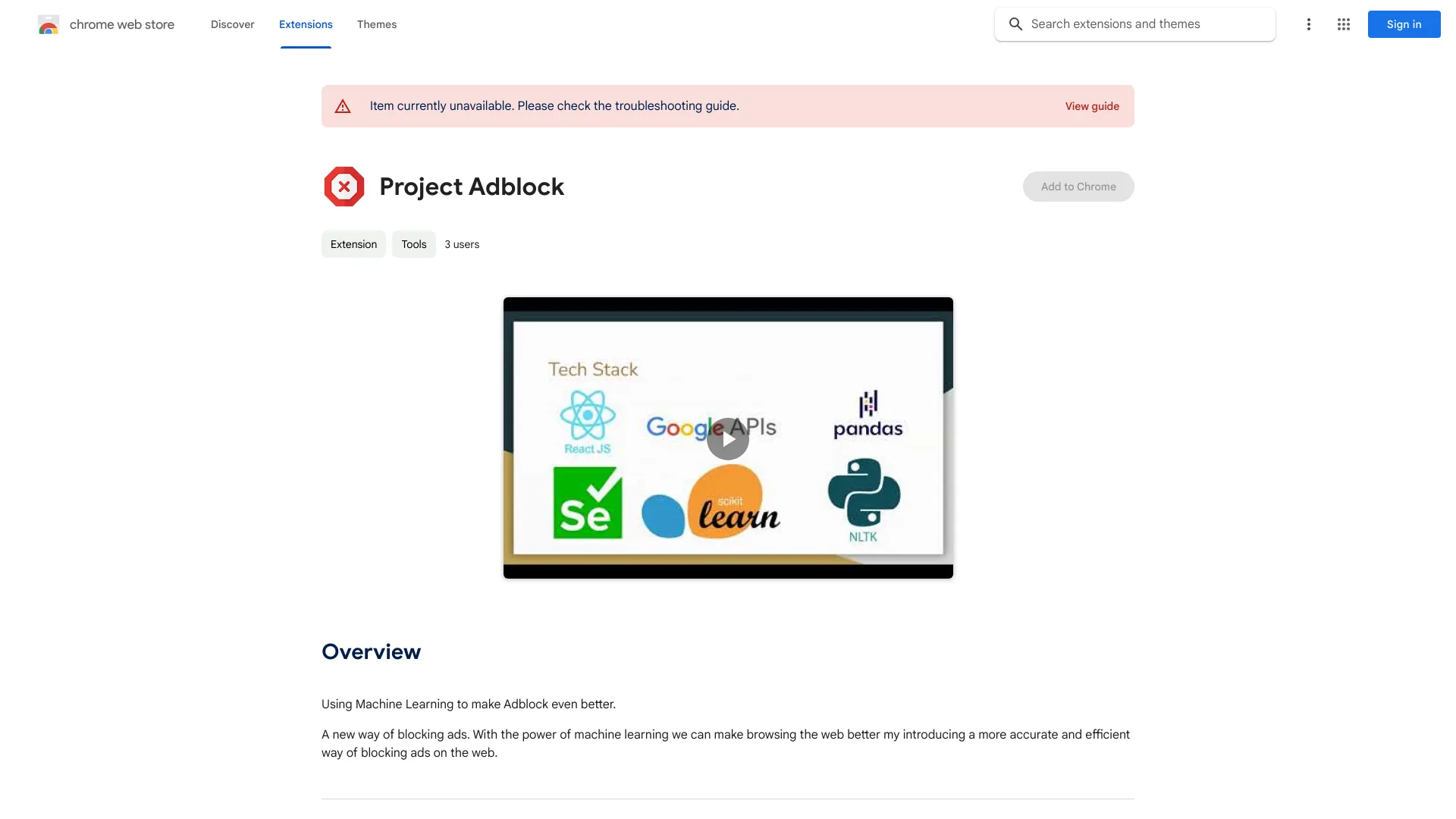 Project Adblock网页截图,Project Adblock网页快照